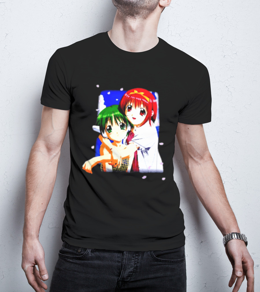 Aquaplus Hike Softgarage Chillweeb Anime Girls Cherry Blossom Hugging Scene T-Shirt