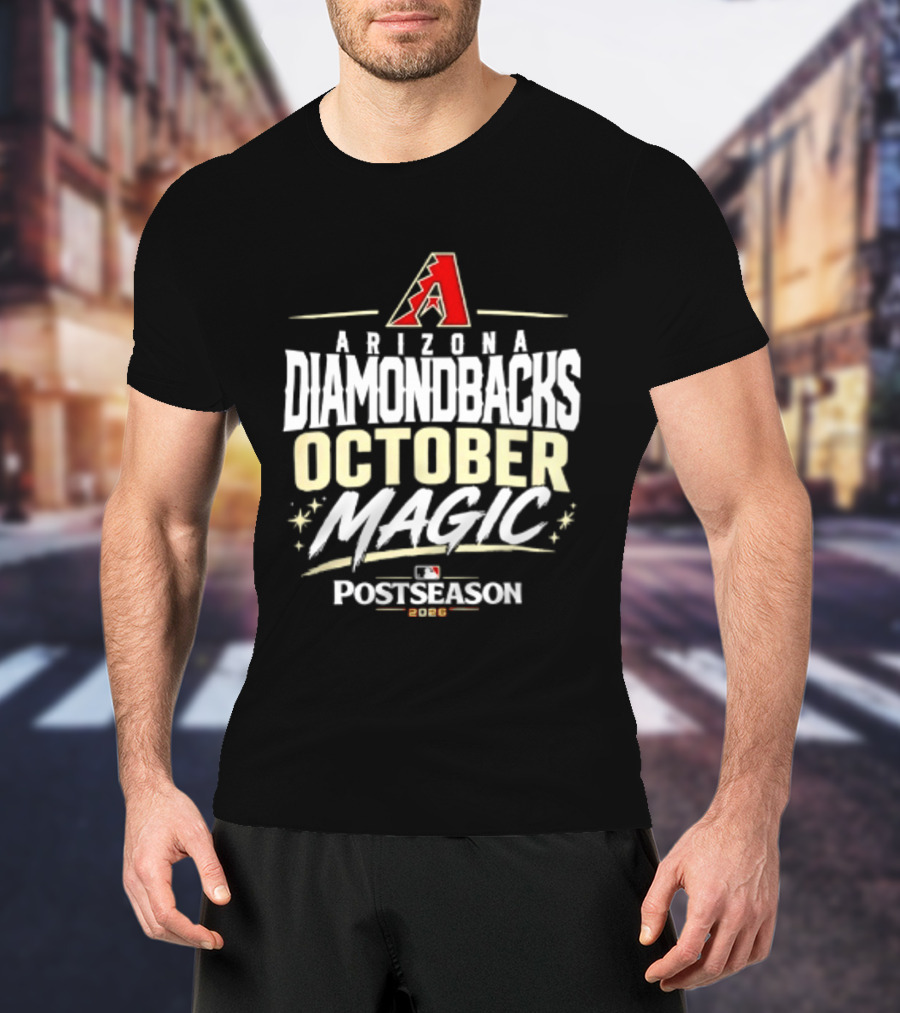 Arizona Diamondbacks October Magic 2026 MLB Postseason Celebration T-Shirt