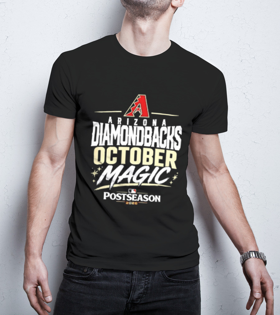 Arizona Diamondbacks October Magic 2026 MLB Postseason Celebration T-Shirt