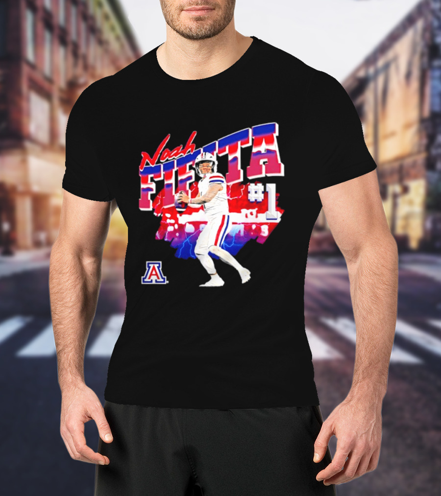 Noah Fifita Arizona Wildcats Number 1 Football Player T-Shirt