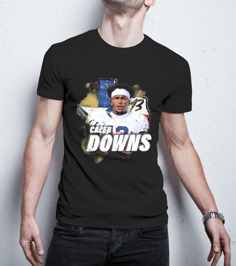 Caleb Downs Number 13 Lone Star State Football Dallas Cowboys T-Shirt