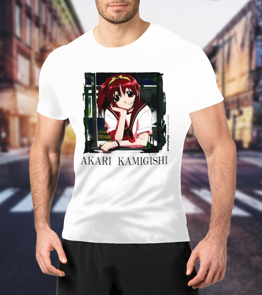 Akari Kamigishi To Heart Anime Character Image T-Shirt