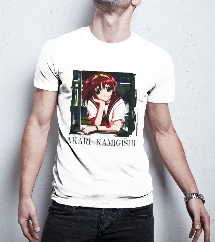 Akari Kamigishi To Heart Anime Character Image T-Shirt