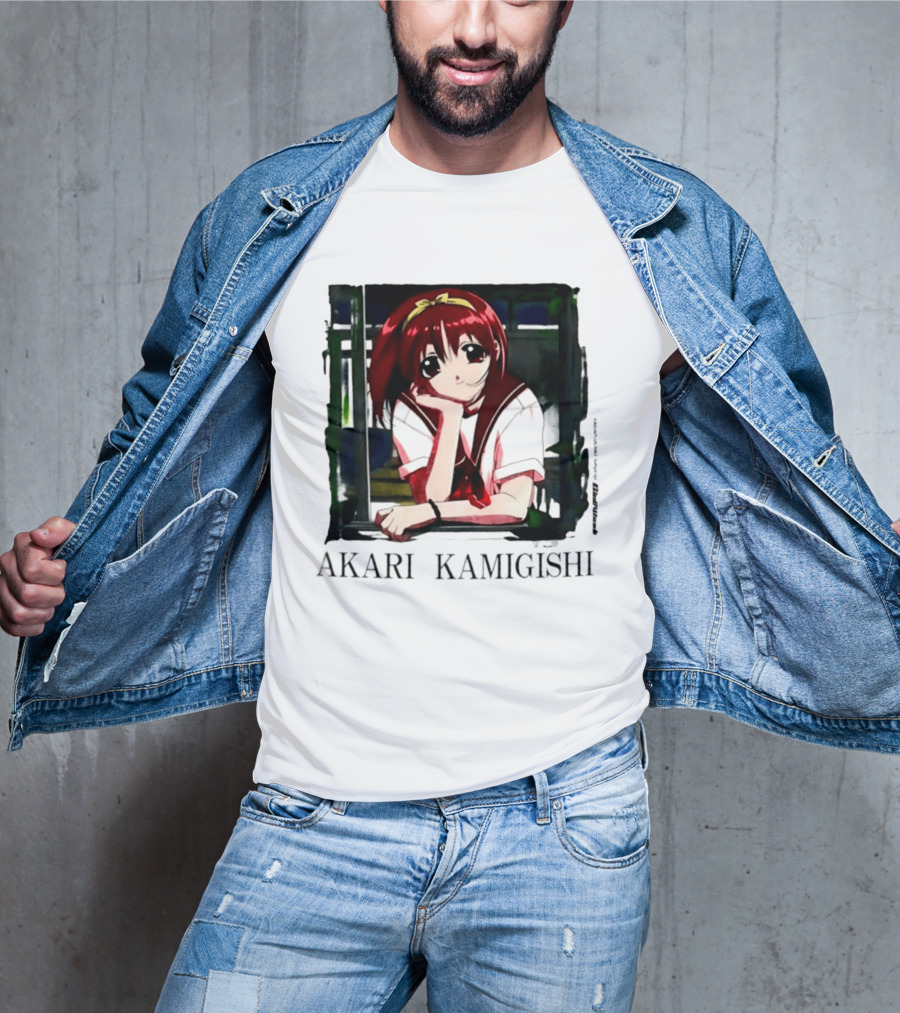 Akari Kamigishi To Heart Anime Character Image T-Shirt