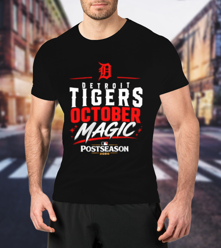 Detroit Tigers October Magic 2026 MLB Postseason Classic Team Spirit T-Shirt