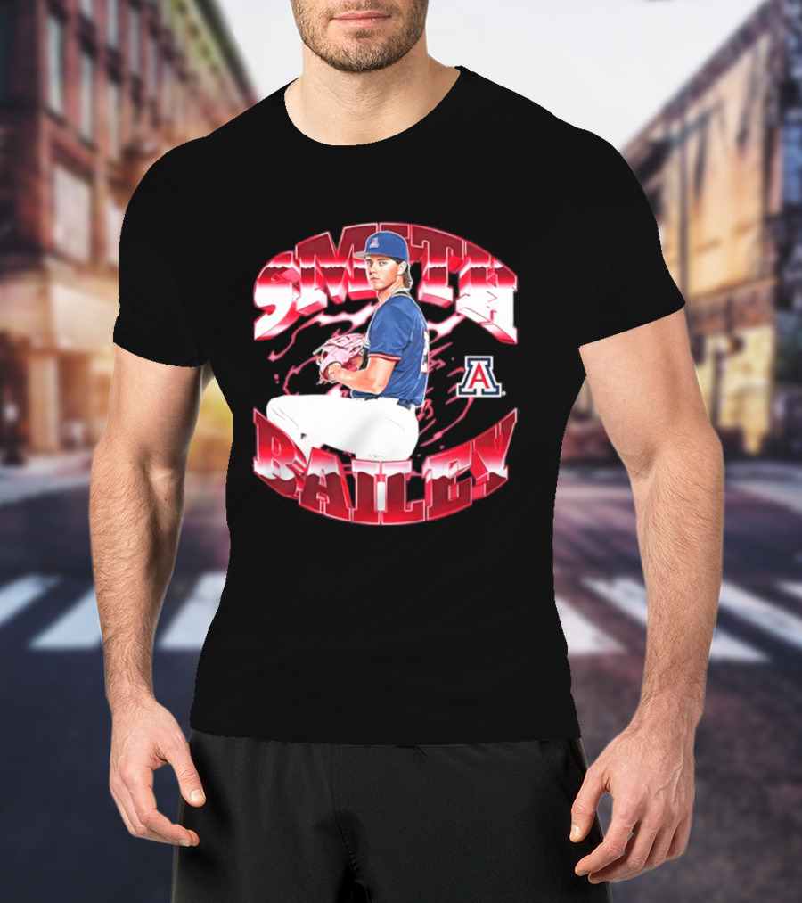 Smith Bailey 2 Arizona Wildcats NCAA Baseball T-Shirt