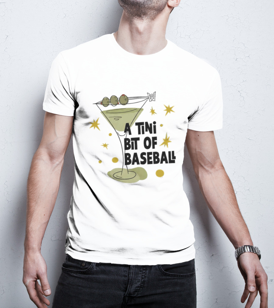 WooSox 2026 A Tini Bit Of Baseball Martini Olives Stars T-Shirt