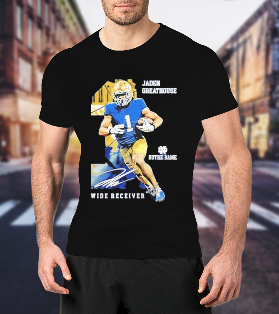 Jaden Greathouse 1 Notre Dame Wide Receiver Football Player T-Shirt
