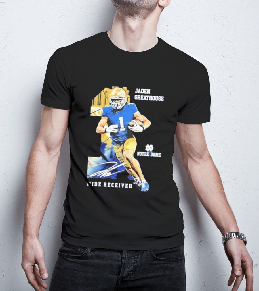 Jaden Greathouse 1 Notre Dame Wide Receiver Football Player T-Shirt
