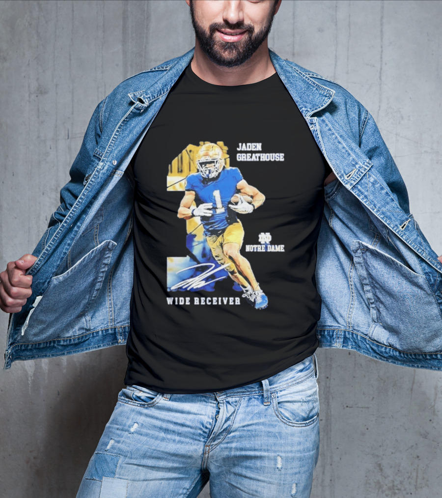 Jaden Greathouse 1 Notre Dame Wide Receiver Football Player T-Shirt