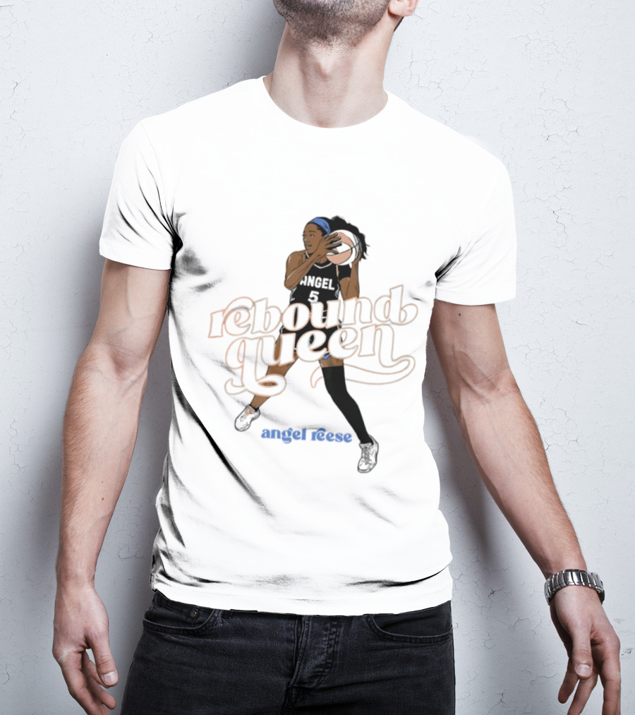 Angel Reese Rebound Queen Basketball Star T-Shirt