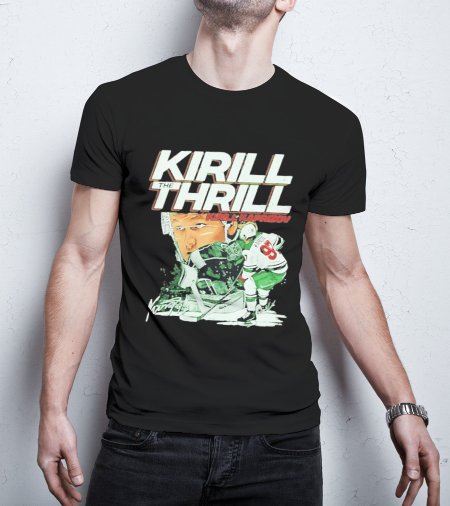 Kirill Kaprizov The Thrill Minnesota Wild Hockey Player Krill T-Shirt