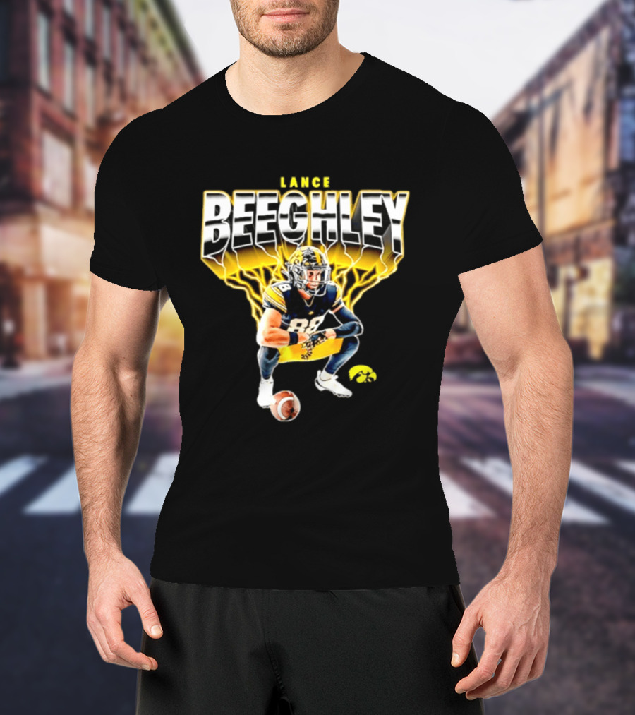 Lance Beeghley Iowa Hawkeyes Football Player Dynamic Sports T-Shirt