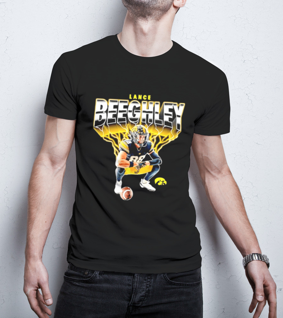 Lance Beeghley Iowa Hawkeyes Football Player Dynamic Sports T-Shirt
