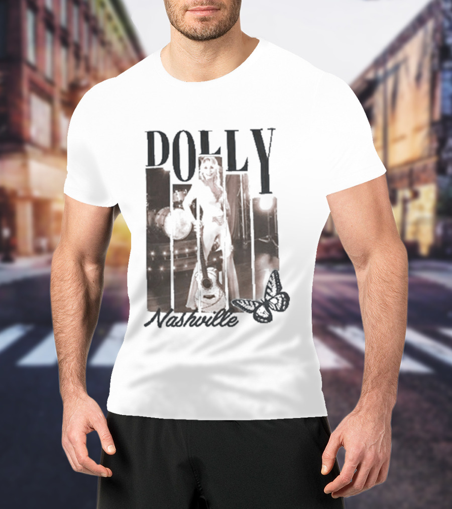 Dolly Parton Nashville Country Music Icon Microphone T-Shirt