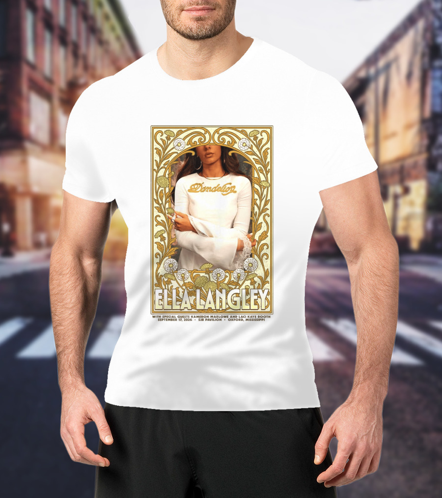 Ella Langley Dandelion Oxford Mississippi Concert September 17 2026 SJB Pavilion T-Shirt