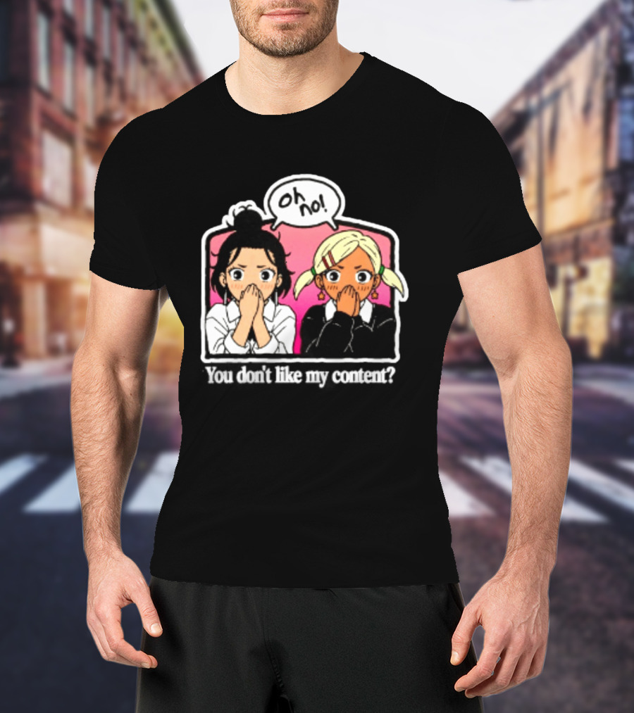 Oh No Muko And Miko Dandadan You Don't Like My Content Anime T-Shirt