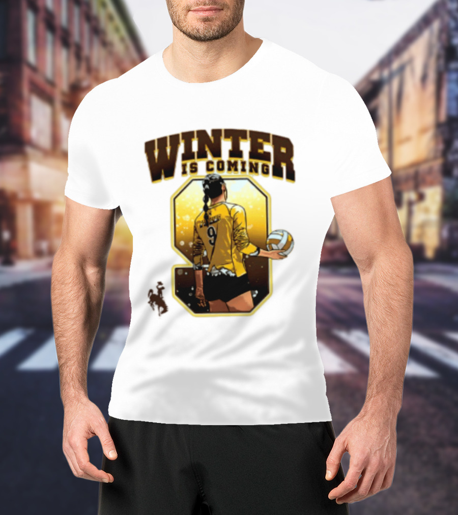 Emma Winter 9 Is Coming Wyoming Cowboys NCAA Women's Volleyball T-Shirt