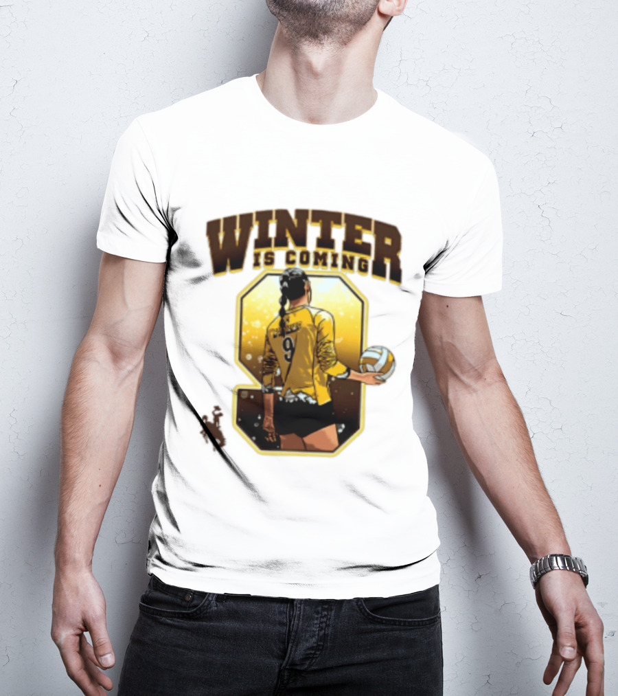 Emma Winter 9 Is Coming Wyoming Cowboys NCAA Women's Volleyball T-Shirt