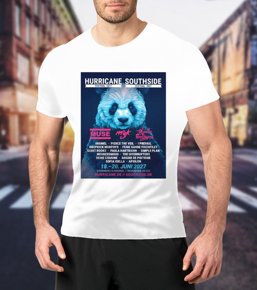 Hurricane Southside Festival 2027 Muse MGK Phoebe Bridgers Ikkimel June 18 20 Eichenring Scheessel Neuhause Ob Eck T-Shirt