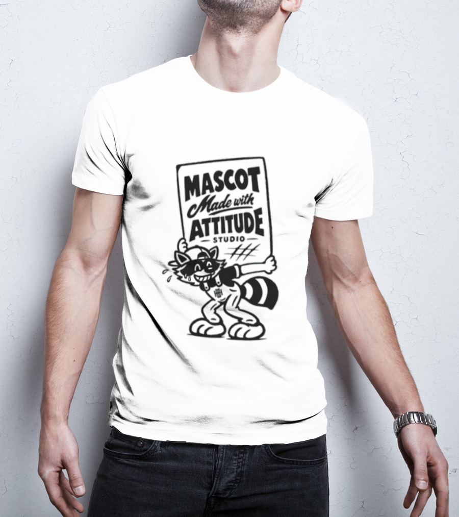 Mascot Made With Attitude Raccoon T-Shirt