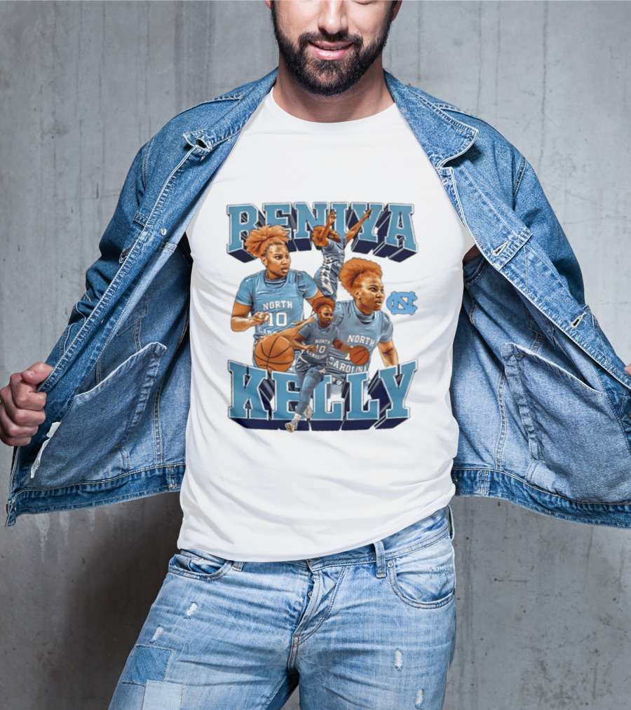 Reniya Kelly 10 North Carolina Tar Heels NCAA Women's Basketball Star T-Shirt