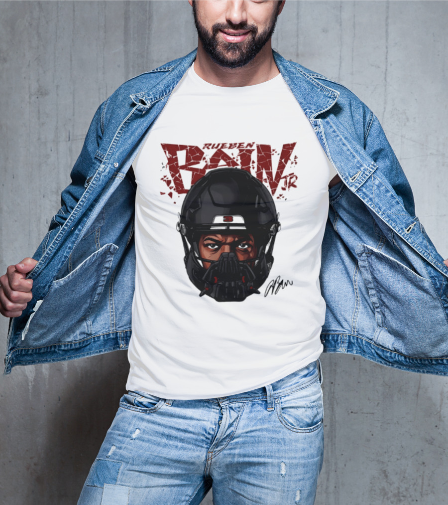 Rueben Bain Jr. Big Head Mask Tampa Bay Buccaneers T-Shirt
