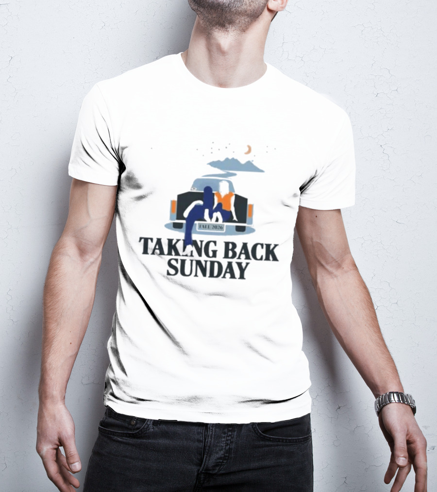 Taking Back Sunday Fall 2026 Tour Classic Car Scene T-Shirt
