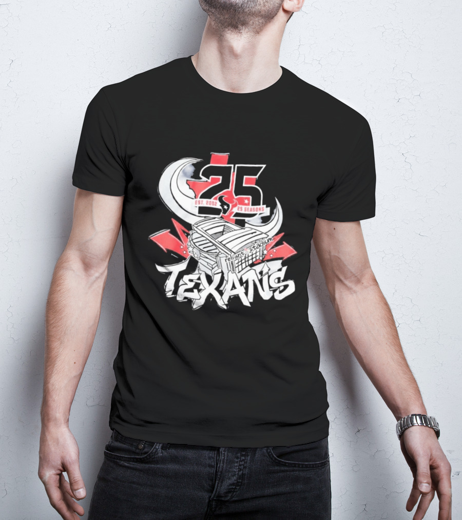 Texans 2026 Est. 2002 25 Seasons Anniversary T-Shirt