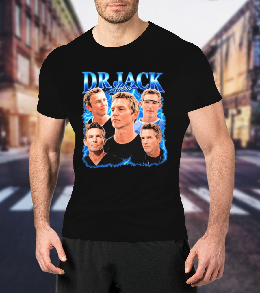 Dr Jack Abbot Multiple Faces Collage T-Shirt
