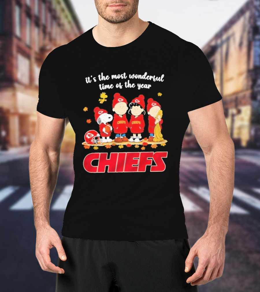 It's The Most Wonderful Time Peanuts Chiefs Halloween 2026 T-Shirt