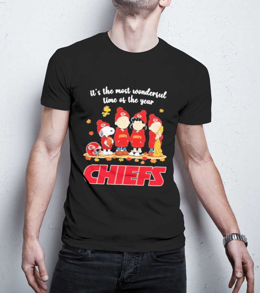 It's The Most Wonderful Time Peanuts Chiefs Halloween 2026 T-Shirt