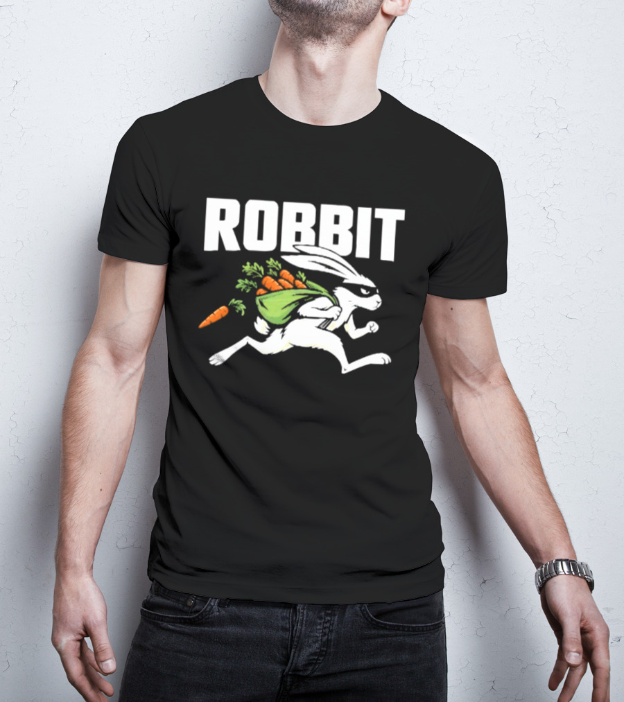 Robbit Rabbit Thief Robber Bunny With Carrots T-Shirt