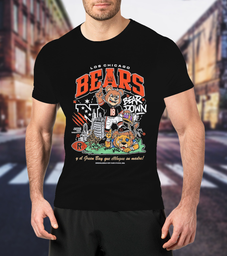 Los Chicago Bears Bear Down Bootleg Diss T-Shirt