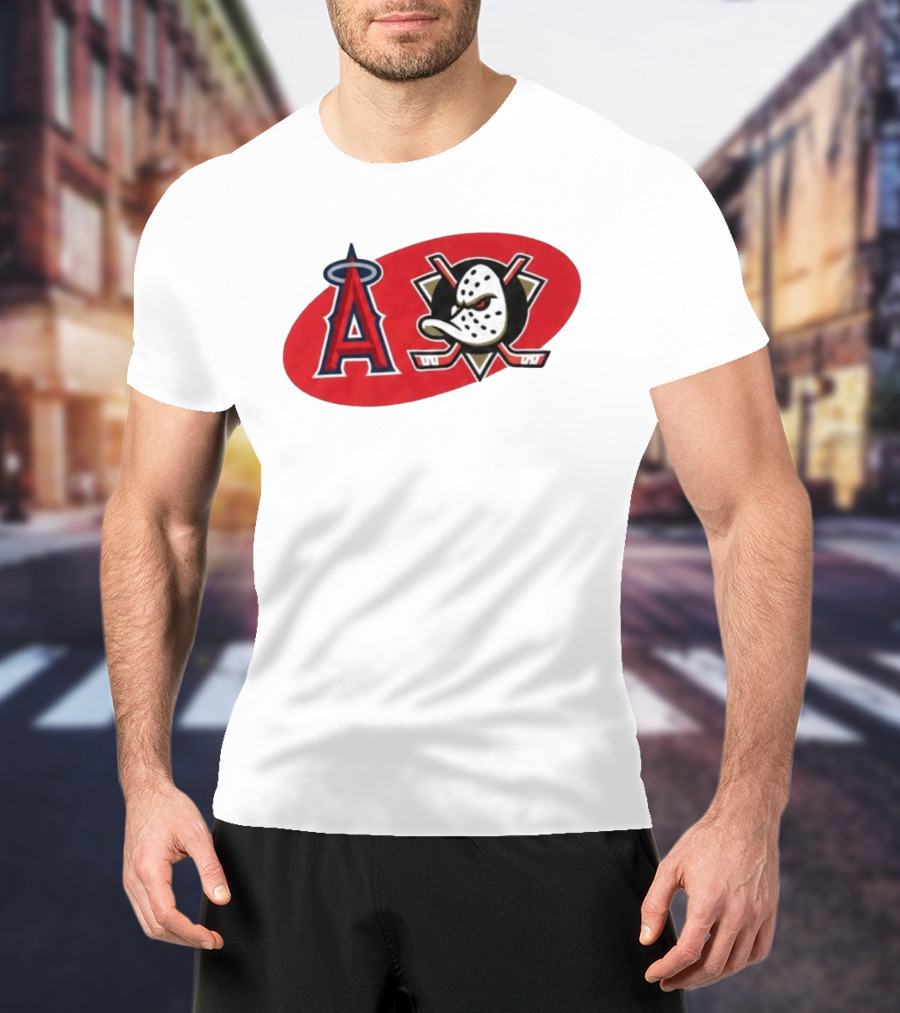 Los Angeles Angels Anaheim Ducks Collaboration Event T-Shirt