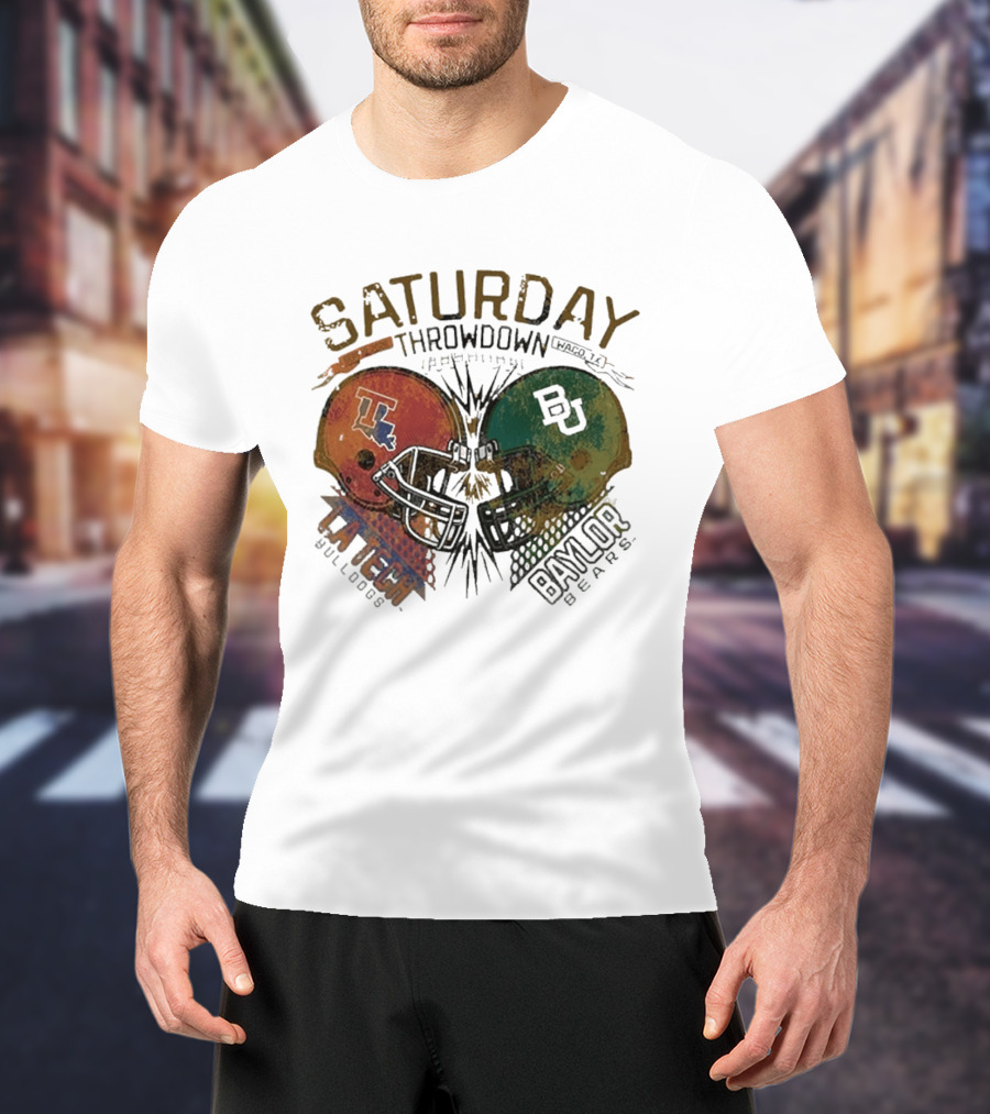 Baylor Bears Vs Louisiana Tech Bulldogs Saturday Throwdown Waco TX Sept 19 2026 T-Shirt