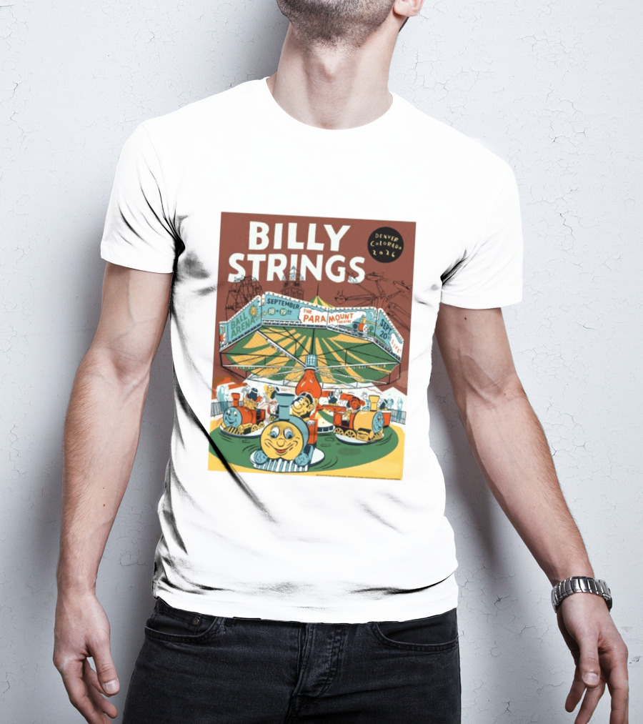 Billy Strings Denver Colorado Event Ball Arena September 18 19 2026 The Paramount Theatre T-Shirt