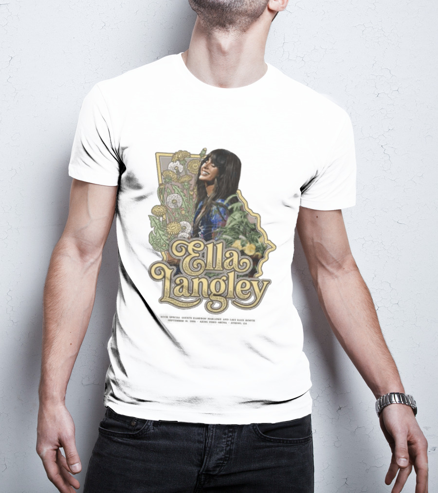Ella Langley Akions Ford Arena 2026 Tour Athens GA September 18th Floral T-Shirt