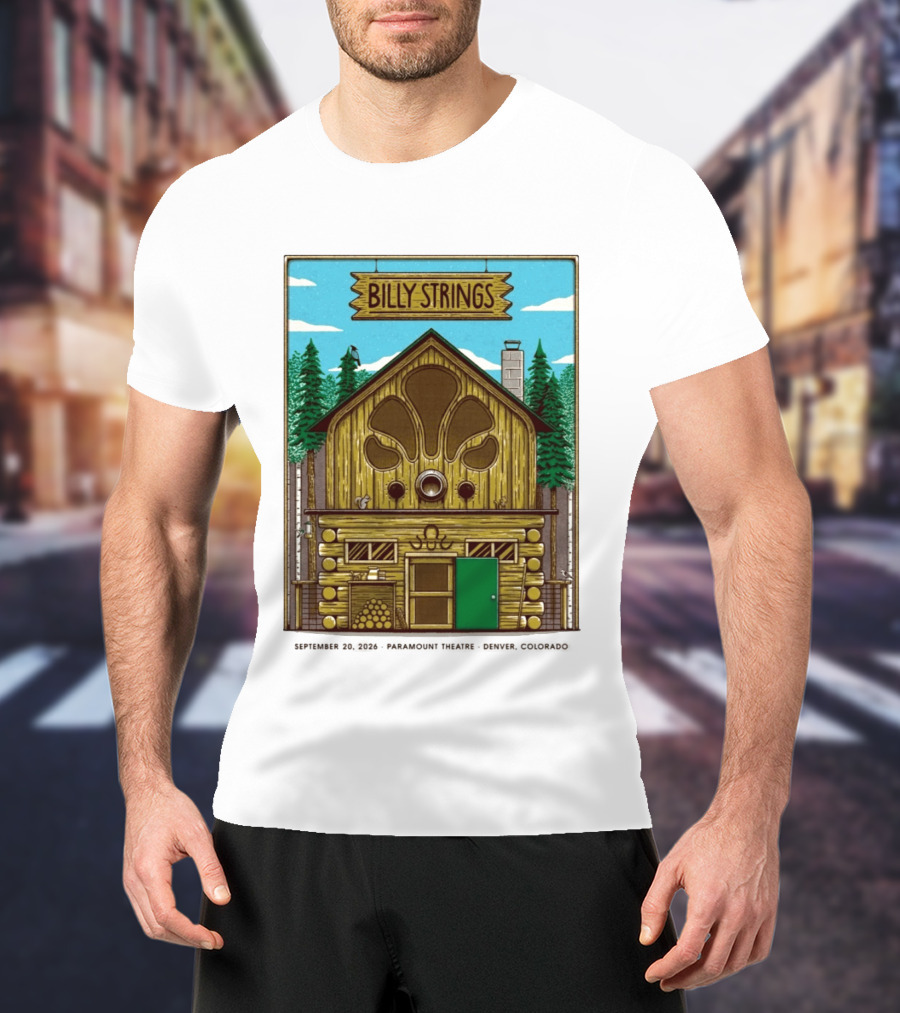Billy Strings Fall Tour 2026 Paramount Theatre Denver September 20 Mike Tallman T-Shirt