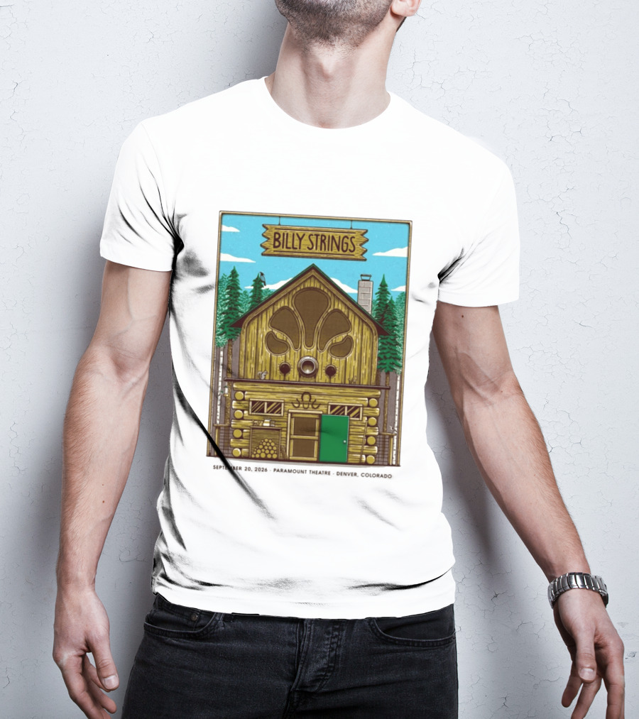 Billy Strings Fall Tour 2026 Paramount Theatre Denver September 20 Mike Tallman T-Shirt