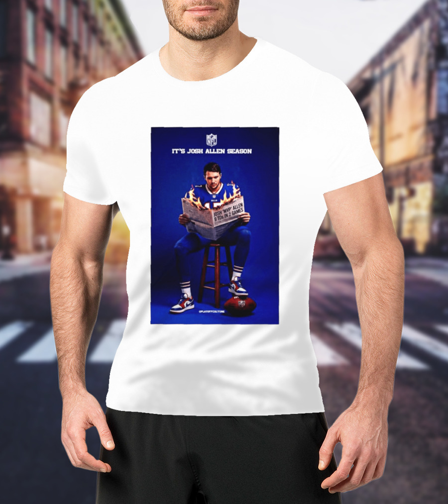 Josh Allen Season Buffalo Bills MVP 9 TDs NFL Football T-Shirt