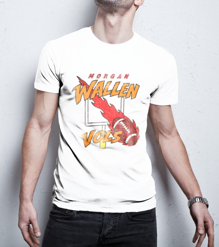 Morgan Wallen Vols Football Flame T-Shirt