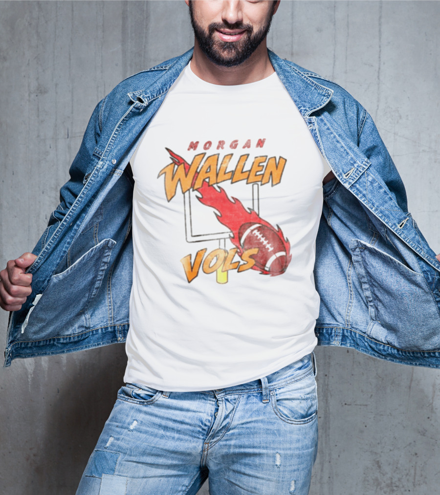 Morgan Wallen Vols Football Flame T-Shirt