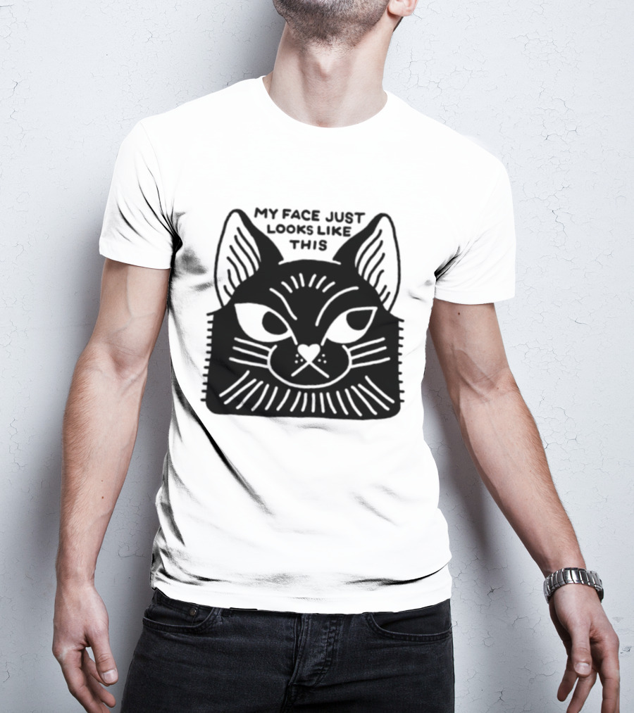 My Face Just Looks Like This Cat Ear Expressions T-Shirt