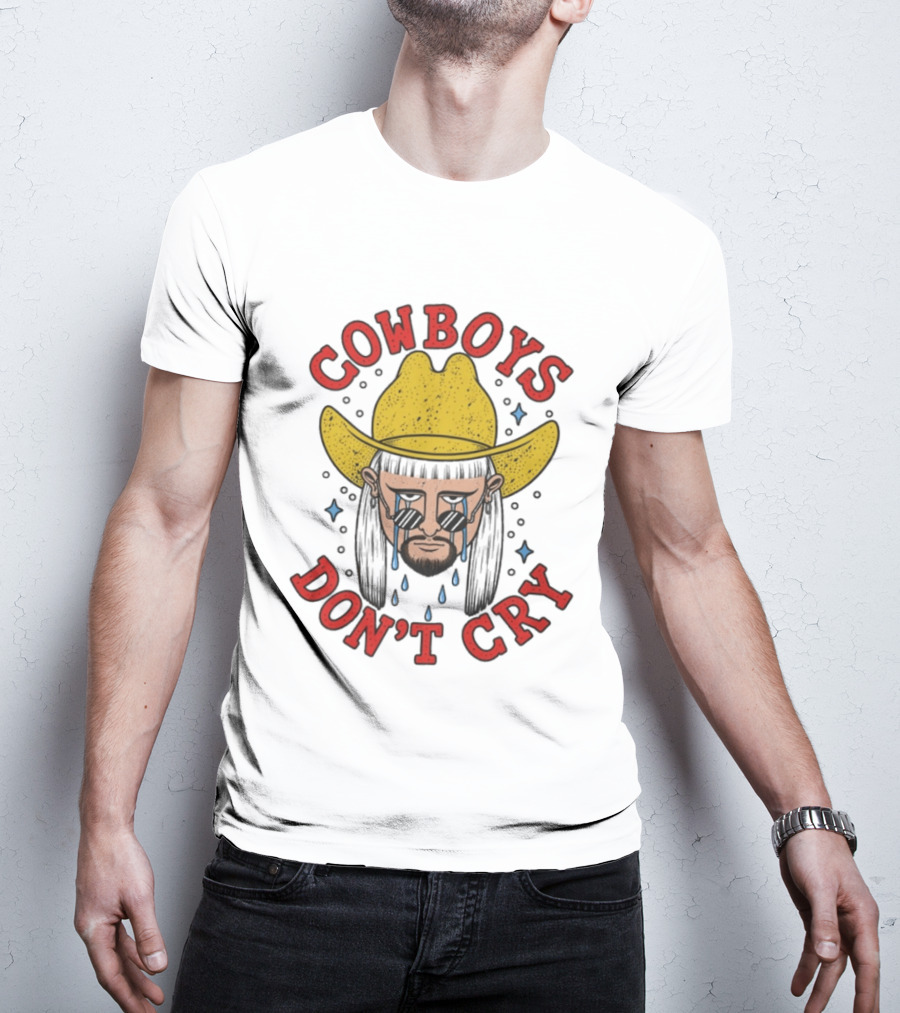 Oliver Tree Cowboys Don't Cry Yellow Hat And Sunglasses T-Shirt