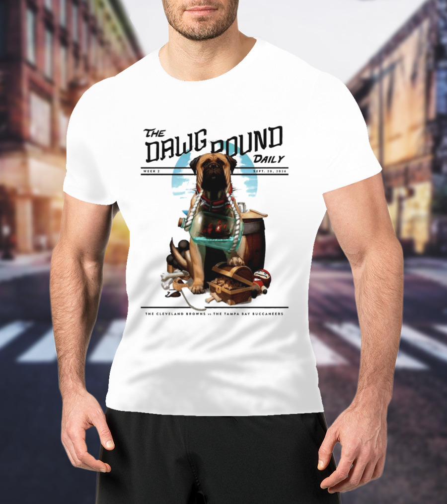 The Dawg Pound Daily Cleveland Browns Vs Tampa Bay Buccaneers Sept 2023 T-Shirt