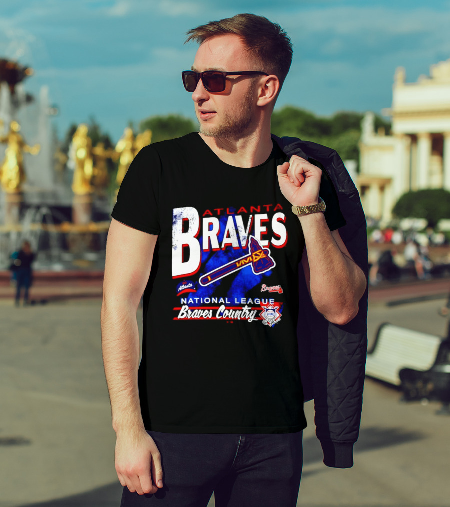 Atlanta Braves National League Braves Country Vintage Tomahawk Iconic Team Spirit T-Shirt