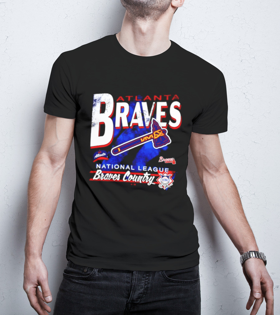 Atlanta Braves National League Braves Country Vintage Tomahawk Iconic Team Spirit T-Shirt
