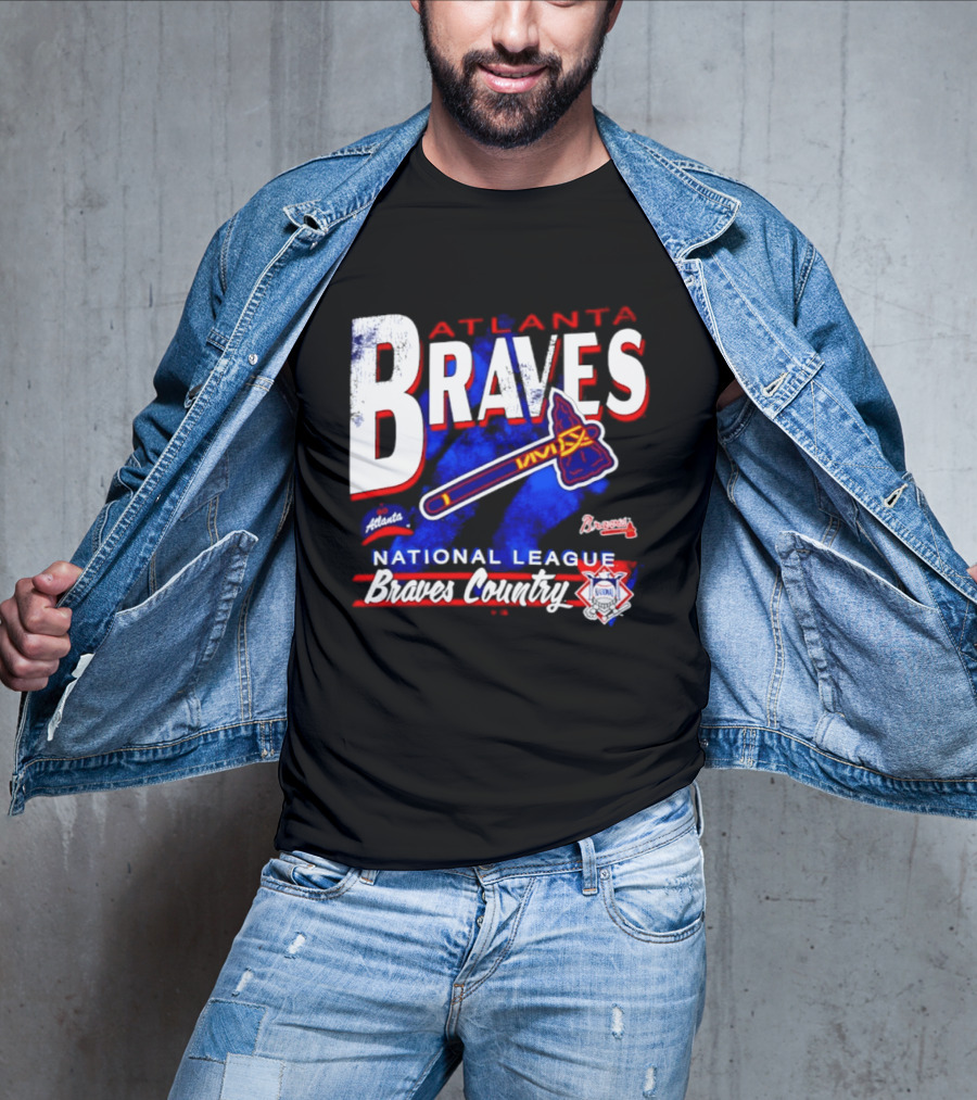 Atlanta Braves National League Braves Country Vintage Tomahawk Iconic Team Spirit T-Shirt