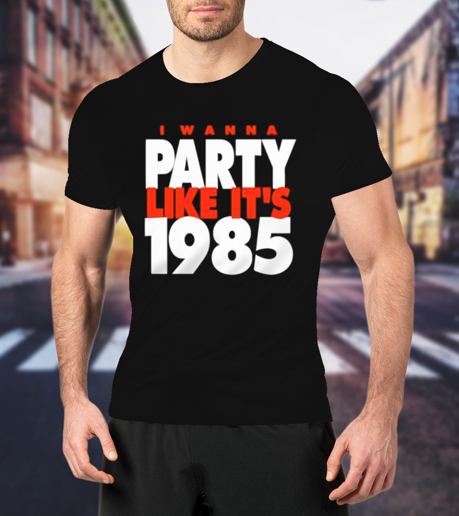 Chicago Bears I Wanna Party Like It's 1985 Retro Nostalgia T-Shirt
